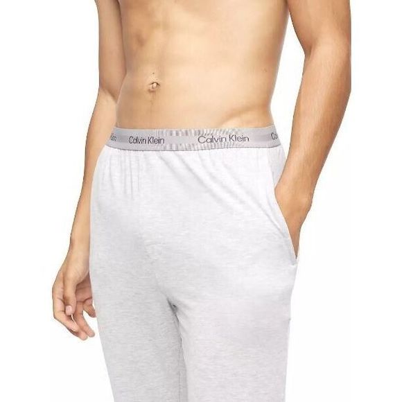 Calvin Klein NM2235 050 Mens Sz L Gray Heather Ultra-Soft Modern Lounge Joggers - Picture 1 of 9